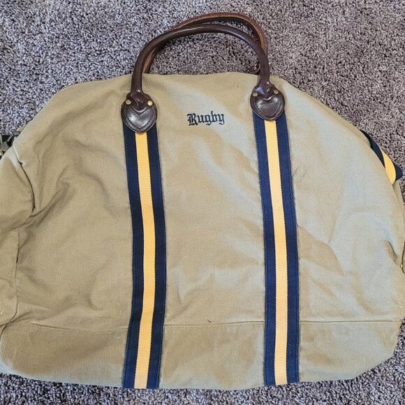 Rugby Ralph Lauren Handbags - Rugby Ralph Lauren Preppy Large Canvas Duffle Weekender Bag.